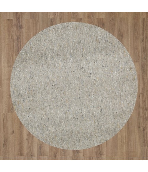 Karastan Rug Pad- Dual Surface 1/4 Inch Grey/Silver Rug DR002 7 ft.6 in. Round - Rugs Town Mohawk Home Dual Surface 1/4 Inch Rug Pad Grey 7' 6" x 7' 6" Rug Pad