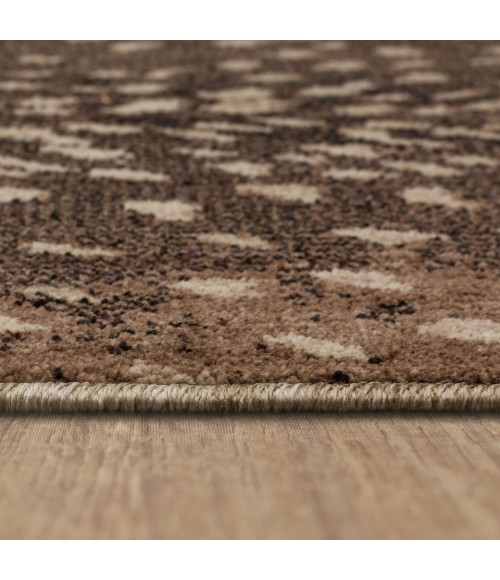 Utopia Brown/Tan Rug 92749 2 ft. 6 in. X 10 ft. Rectangle - Rugs Town Karastan Utopia Brown/Tan 92749 2 ft. 6 in. X 10 ft. Rectangle Rug