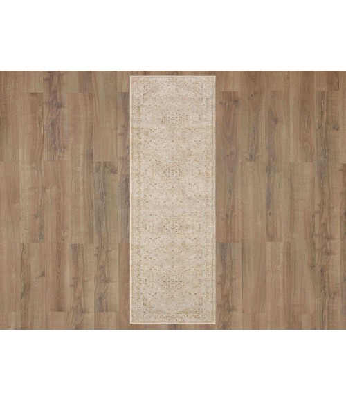 Karastan Windermere Ivory/White R1257 2 ft. 6 in. X 10 ft. Rectangle Rug