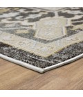Karastan Windermere Grey/Silver R1257 6 ft. 6 in. X 9 ft. 10 in. Rectangle Rug