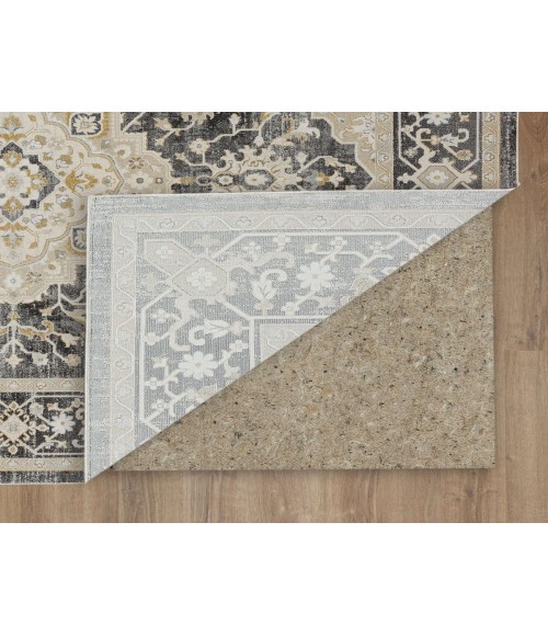 Karastan Windermere Grey/Silver R1257 6 ft. 6 in. X 9 ft. 10 in. Rectangle Rug