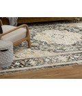 Karastan Windermere Grey/Silver R1257 7 ft. 10 in. X 10 ft. 3 in. Rectangle Rug