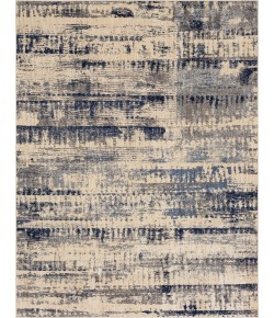 Karastan Vanguard By Drew & Jonathan Home Ephemeral Ink Blue Rug 1 ft. 6 in. X 1 ft. 6 in. Rectangle
