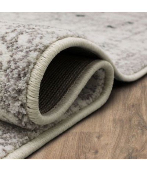 Epiphany Area Rug Karastan Flux Screen Alabaster 1' 6" x 1' 6" Area Rug