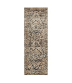 Karastan Echo Gamin Grey Rug 2 ft. 7 in. X 7 ft. 3 in. Runner