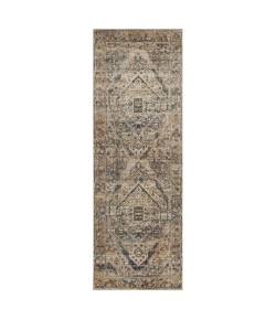 Karastan Echo Gamin Grey Area Rug 2 ft. 7 in. X 7 ft. 3 in. Runner