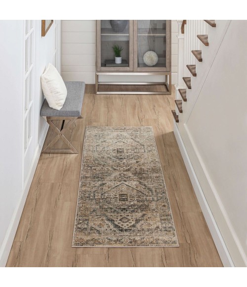 Karastan Gamin Grey 2' 7" x 7' 3" Area Rug