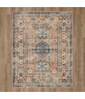 Haykota Terracotta/Rust Blue Area Rug Karastan Haykota Terracotta/rust Blue 5' x 8' Area Rug