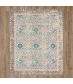 Karastan Zula Hazega Blue/Rose Rug 2 ft. 4 in. X 8 ft. Runner
