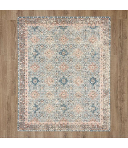 Hazega Blue/Rose Area Rug Karastan Hazega Blue/rose 2' 4" x 8' Area Rug