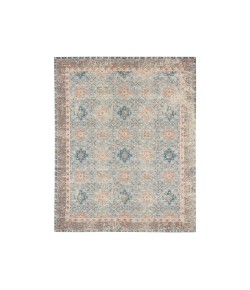 Karastan Zula Hazega Blue/Rose Rug 5 ft. X 8 ft. Rectangle