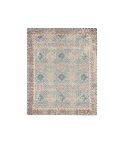 Karastan Zula Hazega Blue/Rose Area Rug 5 ft. X 8 ft. Rectangle