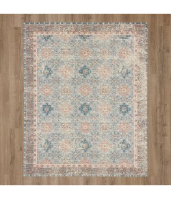 Karastan Zula Hazega Blue/Rose Area Rug 5 ft. X 8 ft. Rectangle