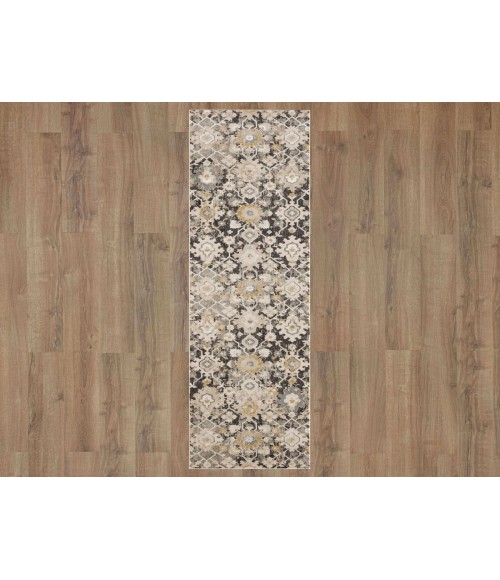Windermere Grey/Silver Rug R1260 2 ft. 6 in. X 10 ft. Rectangle - Rugs Town Karastan Windermere Grey/Silver R1260 2 ft. 6 in. X 10 ft. Rectangle Rug