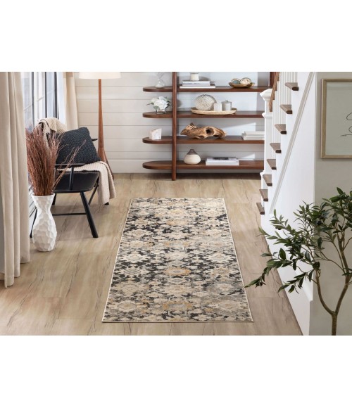 Windermere Grey/Silver Rug R1260 2 ft. 6 in. X 10 ft. Rectangle - Rugs Town Karastan Windermere Grey/Silver R1260 2 ft. 6 in. X 10 ft. Rectangle Rug