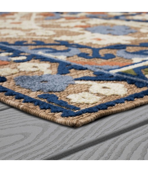 Cabana Brown/Tan Rug R1266 7 ft. 10 in. X 10 ft. Rectangle - Rugs Town Karastan Cabana Brown/Tan R1266 7 ft. 10 in. X 10 ft. Rectangle Rug