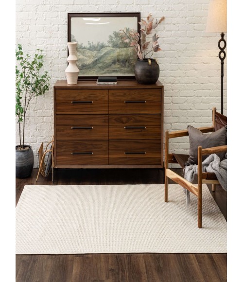 Karastan Lanai By Salt Life Ivory/White R1269 6 ft. 6 in. X 9 ft. Rectangle Rug