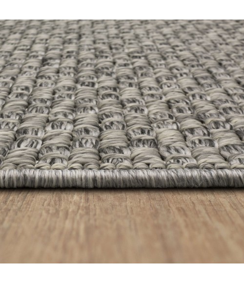 Karastan Lanai By Salt Life Grey/Silver R1269 6 ft. 6 in. X 9 ft. Rectangle Rug