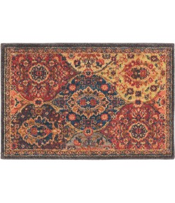 Karastan Spice Market Levant Orange Area Rug 1 ft. 6 in. X 1 ft. 6 in. Rectangle