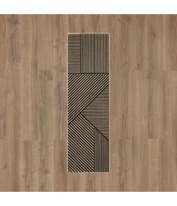 Karastan Bobby Berk By Karastan (Series 3) Linea Onyx Area Rug 2 ft. 4 in. X 7 ft. 10 in. Runner