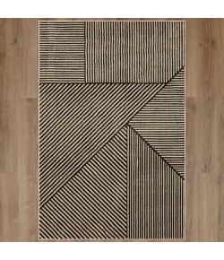 Karastan Bobby Berk By Karastan (Series 3) Linea Onyx Area Rug 5 ft. 3 in. X 7 ft. 10 in. Rectangle