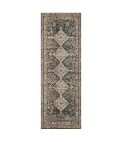 Karastan Echo Milo Grey Area Rug 2 ft. 7 in. X 7 ft. 3 in. Runner