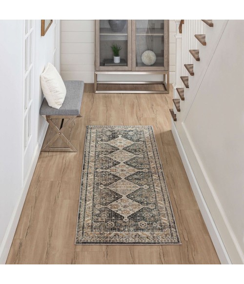 Karastan Milo Grey 2' 7" x 7' 3" Area Rug