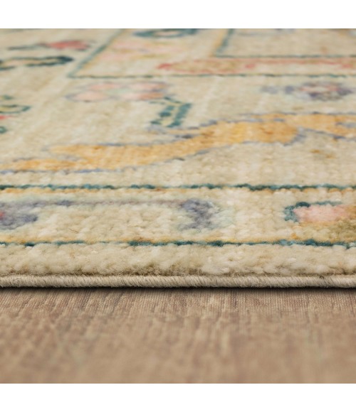 Karastan Mystique Ivory/White R1217 6 ft. X 9 ft. Rectangle Rug