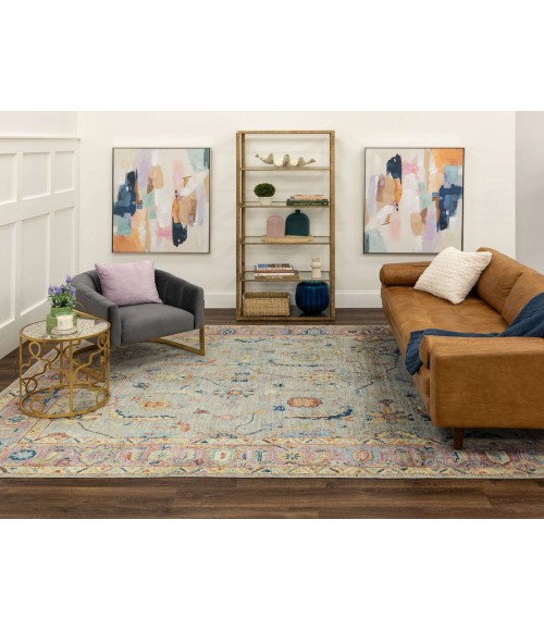Mystique Blue Rug R1217 8 ft. X 10 ft. Rectangle - Rugs Town Karastan Mystique Blue R1217 8 ft. X 10 ft. Rectangle Rug