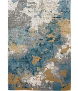 Karastan Tryst Grey Blue Nuvole Grey Blue 12ft. x 15ft. Rect. Rug