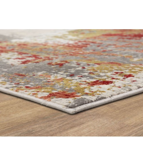 Karastan Tryst Grey/Silver R1289 2 ft. 6 in. X 8 ft. Rectangle Rug
