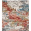 Karastan Tryst Grey/Silver R1289 2 ft. 6 in. X 8 ft. Rectangle Rug