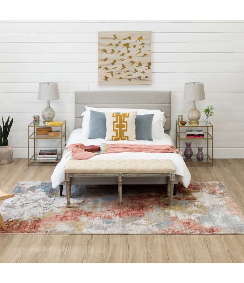 Karastan Tryst Grey/Silver R1289 8 ft. X 11 ft. Rectangle Rug