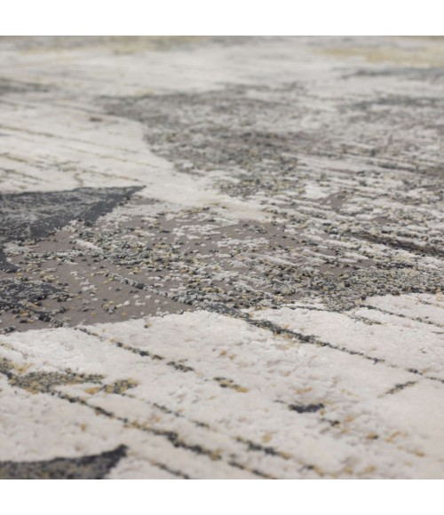 Karastan Tryst Grey/Silver R1289 2 ft. 6 in. X 8 ft. Rectangle Rug