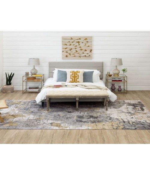 Karastan Tryst Grey/Silver R1289 8 ft. X 11 ft. Rectangle Rug
