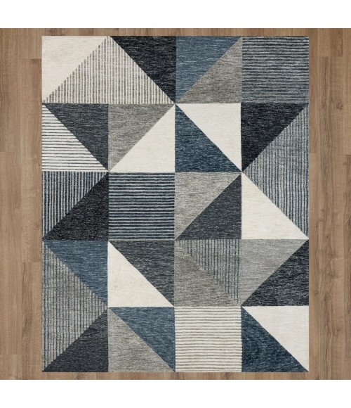 Karastan Oblique Blue 8' x 10' Area Rug