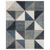 Karastan Bowen By Drew & Jonathan Home Oblique Blue Rug 8 ft. X 10 ft. Rectangle