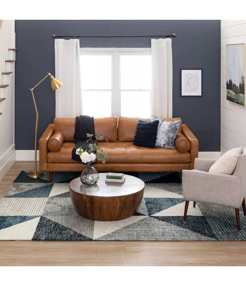 Karastan Oblique Blue 8' x 10' Area Rug