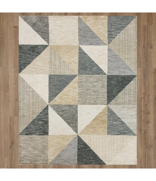 Karastan Oblique Tan 8' x 10' Area Rug