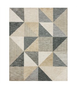 Karastan Bowen By Drew & Jonathan Home Oblique Tan Rug 8 ft. X 10 ft. Rectangle