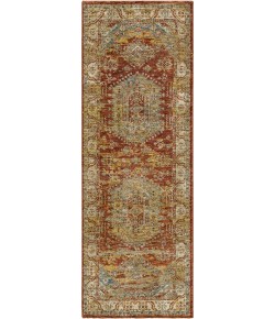 Karastan Marash Palu Rust Area Rug 2 ft. 7 in. X 7 ft. 3 in. Runner