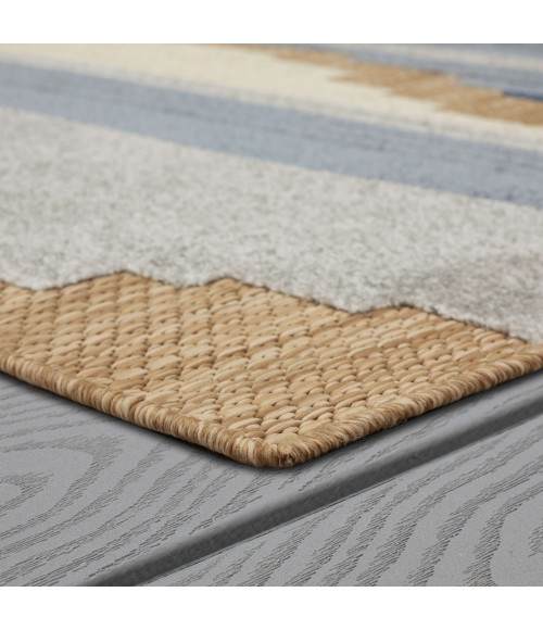 Cabana Blue Rug R1273 6 ft. X 9 ft. Rectangle - Rugs Town Karastan Cabana Blue R1273 6 ft. X 9 ft. Rectangle Rug