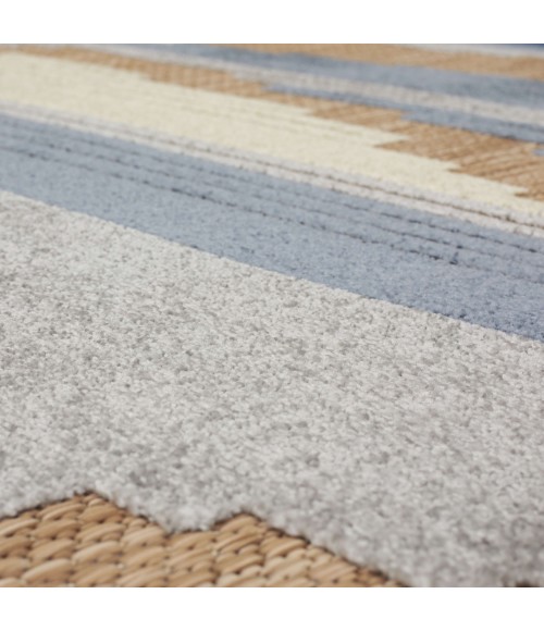 Cabana Blue Rug R1273 6 ft. X 9 ft. Rectangle - Rugs Town Karastan Cabana Blue R1273 6 ft. X 9 ft. Rectangle Rug
