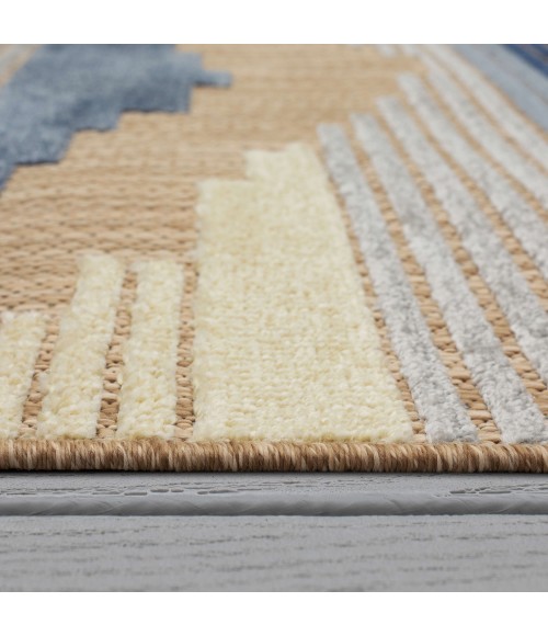 Cabana Blue Rug R1273 6 ft. X 9 ft. Rectangle - Rugs Town Karastan Cabana Blue R1273 6 ft. X 9 ft. Rectangle Rug