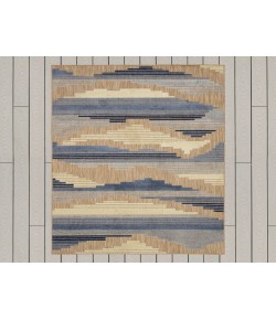 Karastan Cabana Blue R1273 6 ft. X 9 ft. Rectangle Rug