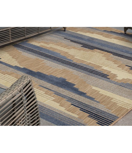 Cabana Blue Rug R1273 6 ft. X 9 ft. Rectangle - Rugs Town Karastan Cabana Blue R1273 6 ft. X 9 ft. Rectangle Rug