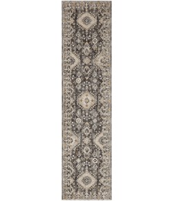 Karastan Windermere Grey/Silver R1258 2 ft. 6 in. X 10 ft. Rectangle Rug