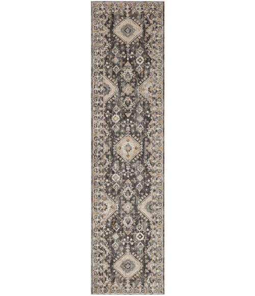 Karastan Windermere Grey/Silver R1258 2 ft. 6 in. X 10 ft. Rectangle Rug