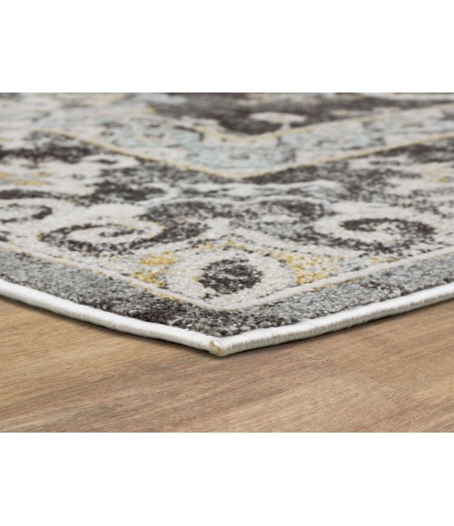 Karastan Windermere Grey/Silver R1258 6 ft. 6 in. X 9 ft. 10 in. Rectangle Rug