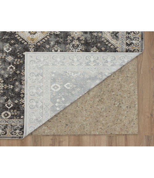 Karastan Windermere Grey/Silver R1258 6 ft. 6 in. X 9 ft. 10 in. Rectangle Rug